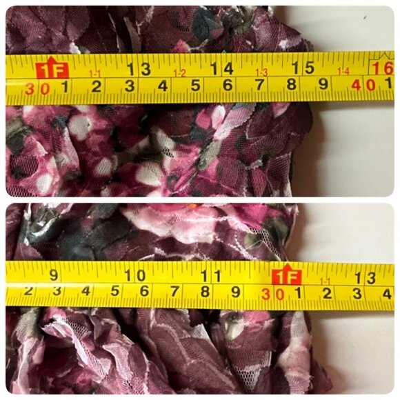 Bcx Juniors Sweetheart-Neck Fit & Flare Floral Dress Sz 3 Party Pink - Picture 9 of 9